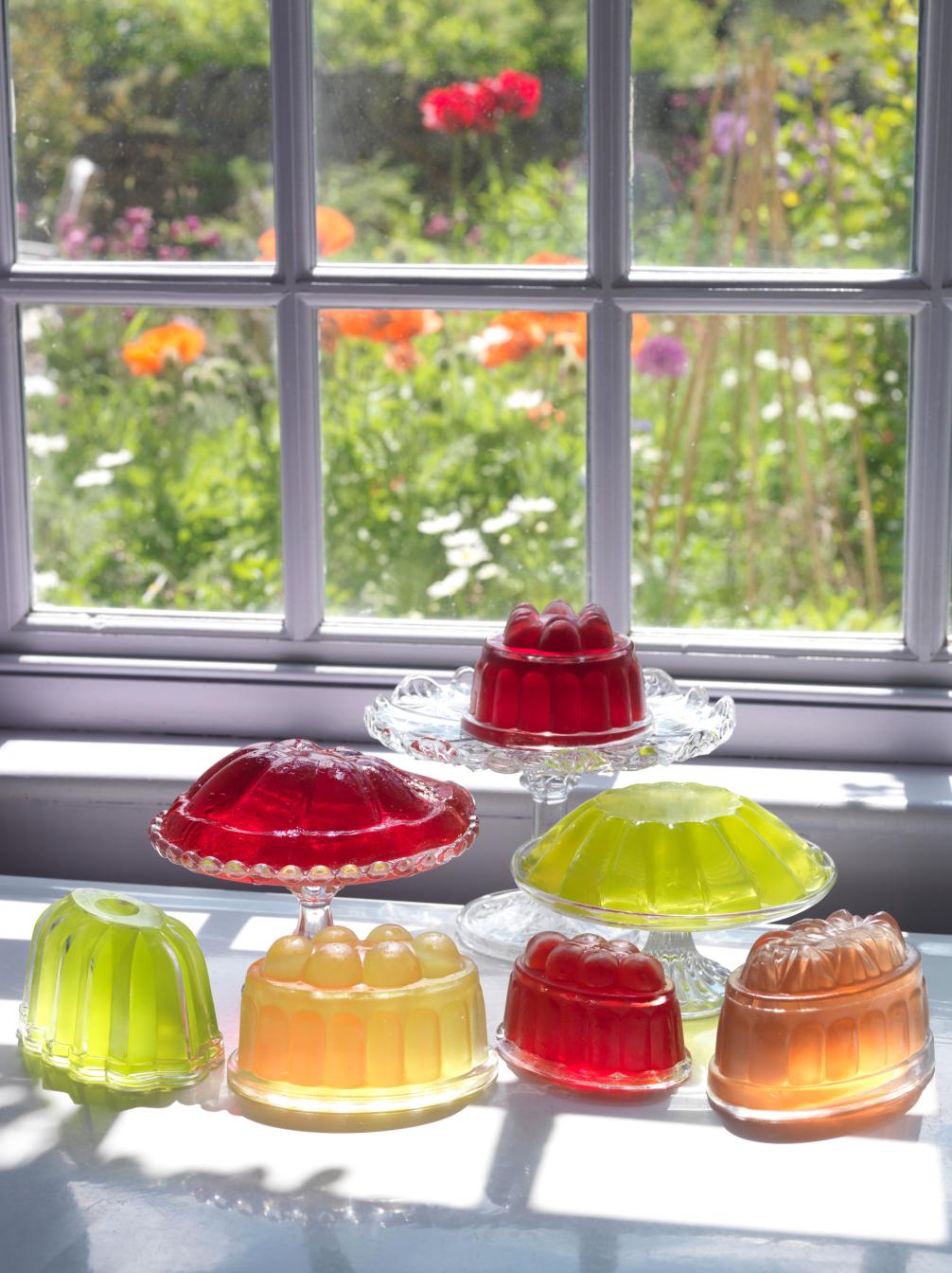 Old Glass Jelly Moulds