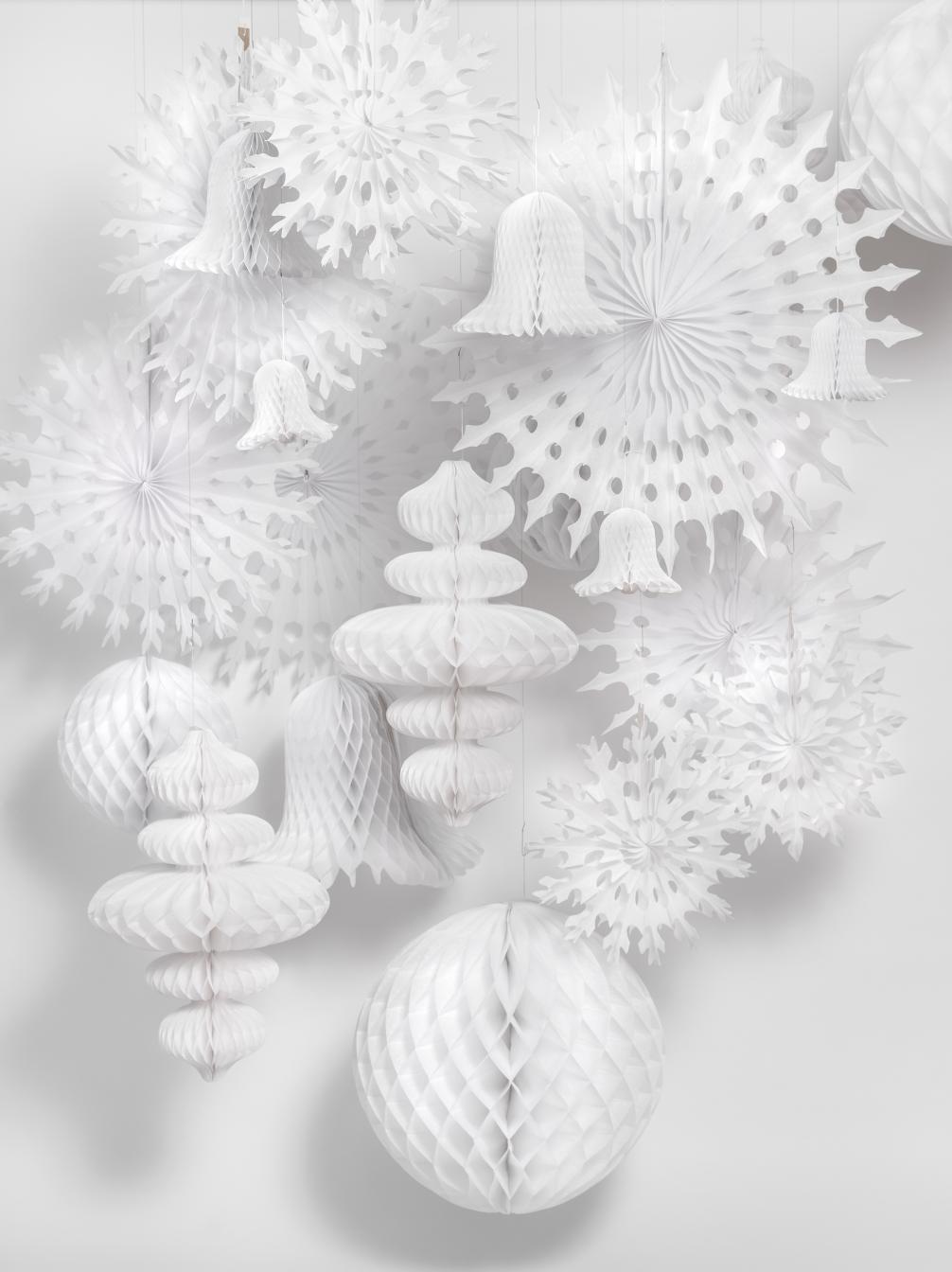 All White Paper Decorations
