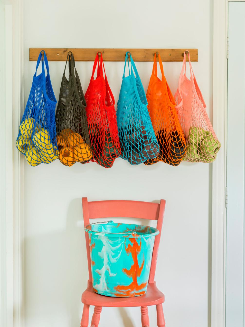 Coloured String Bags