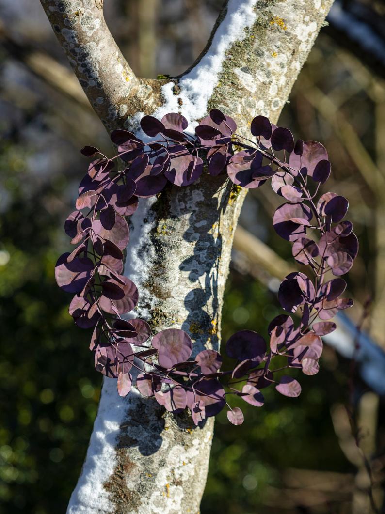 Purple Leaf Wreath