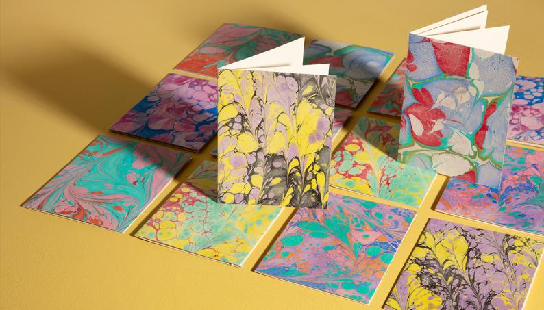 Marbled Greetings Cards